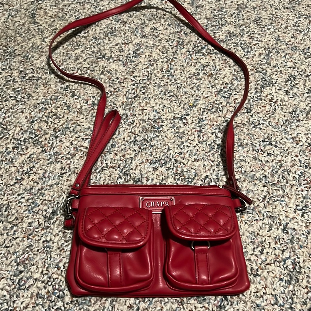 Red small crossbody bag